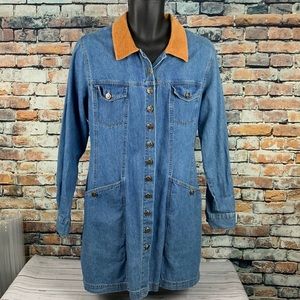 Scarlett blue denim midi dress size 13/14